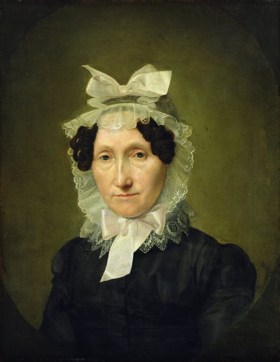 Portrett av Catharina Maria Oldach (1782-1858) (se 149501 for par) av Julius Oldach