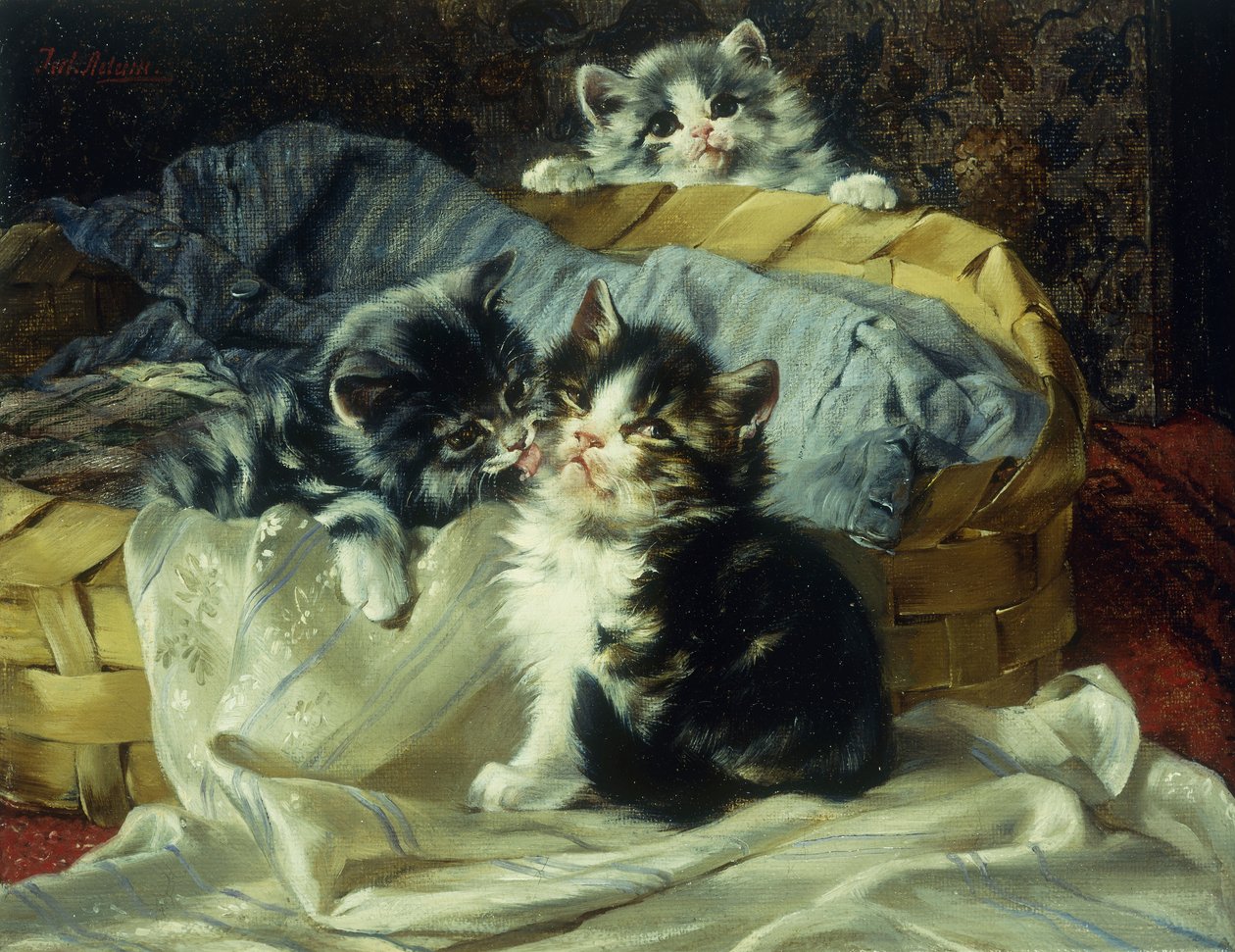 Lekne kattunger av Julius Adam