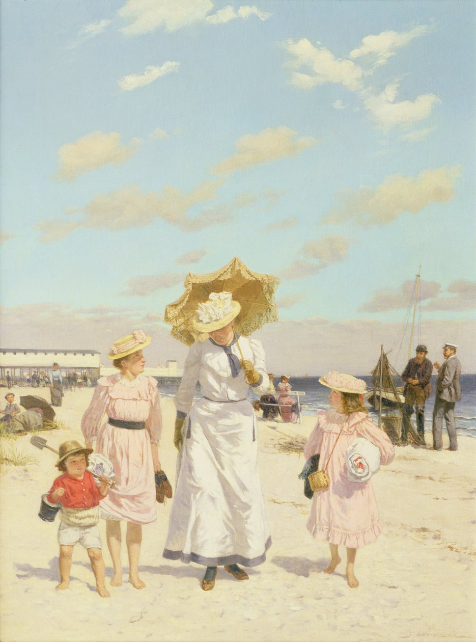 On the Sands, ca. 1900 (olje på lerret) av Julius Ehrentraut