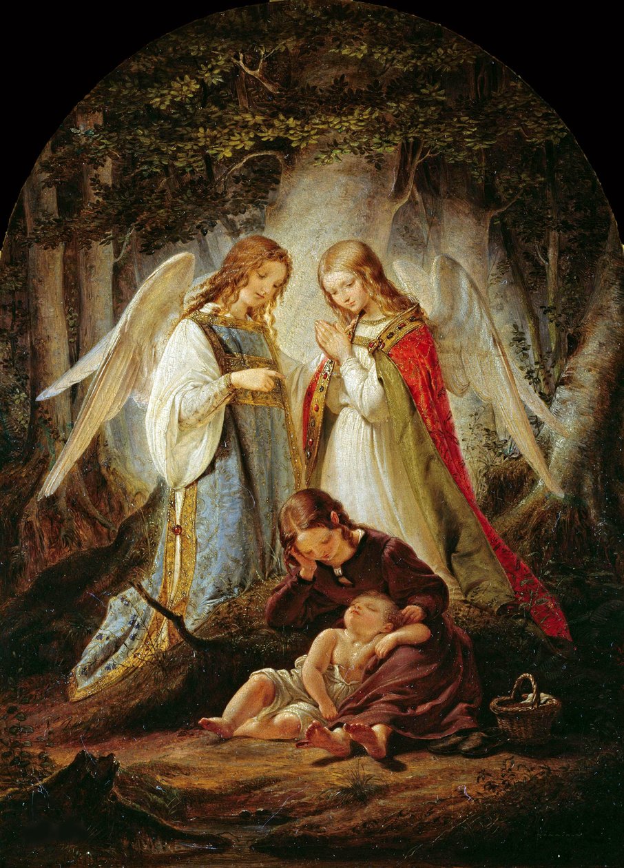 Skytsenglene, 1836. av Julius Huebner