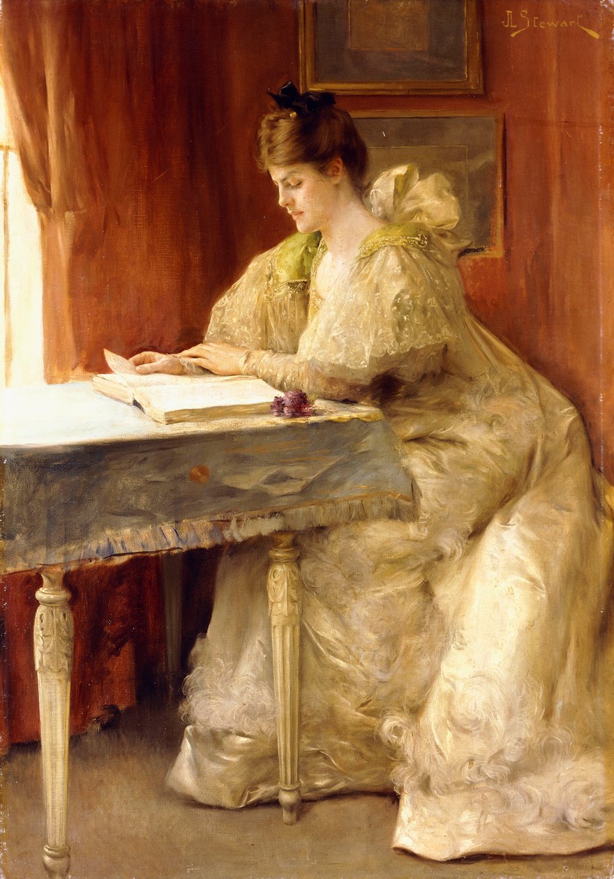 Portrett av en dame, av Julius Leblanc Stewart