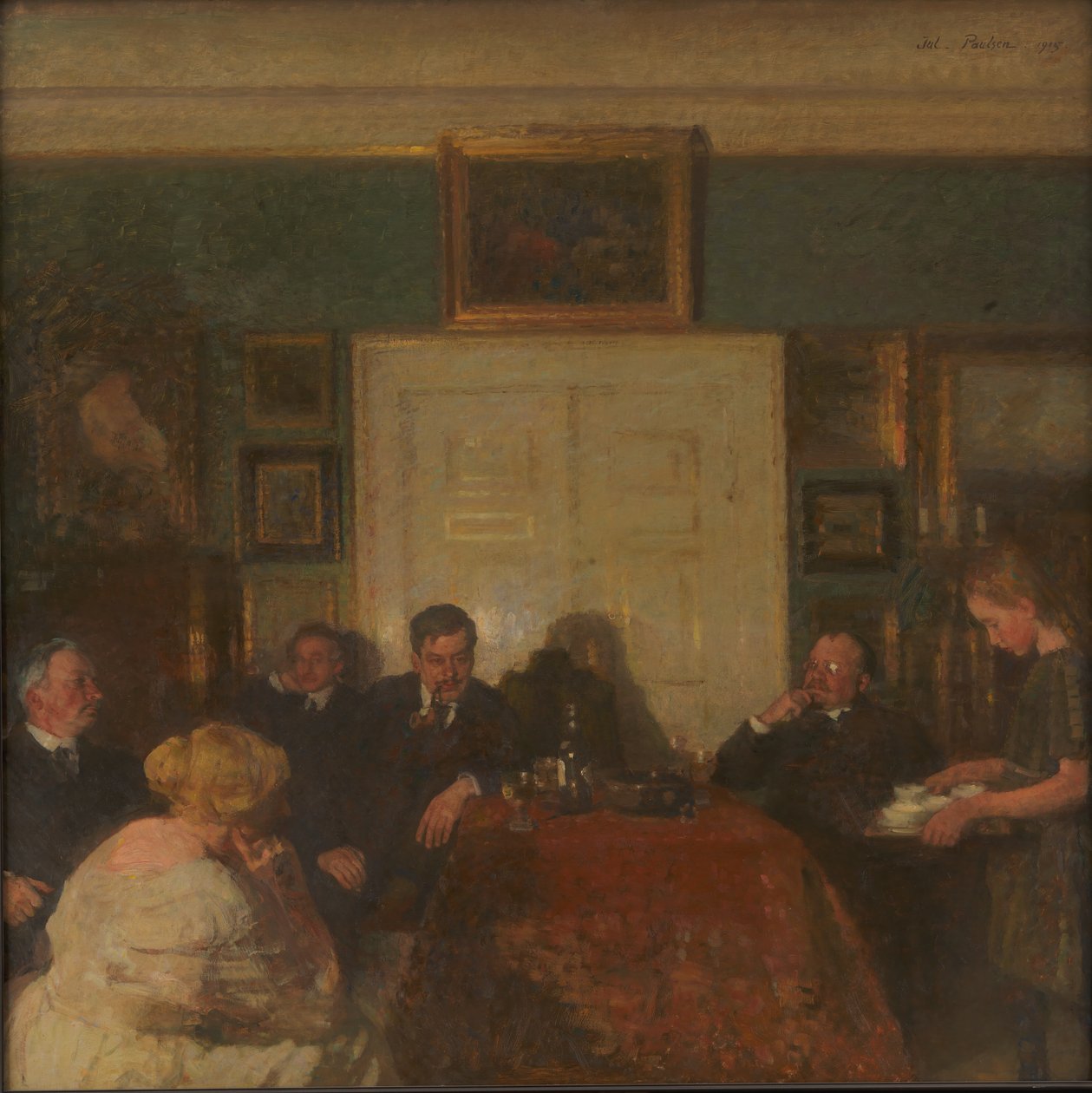 En fest i kunstnerens hjem av Julius Paulsen