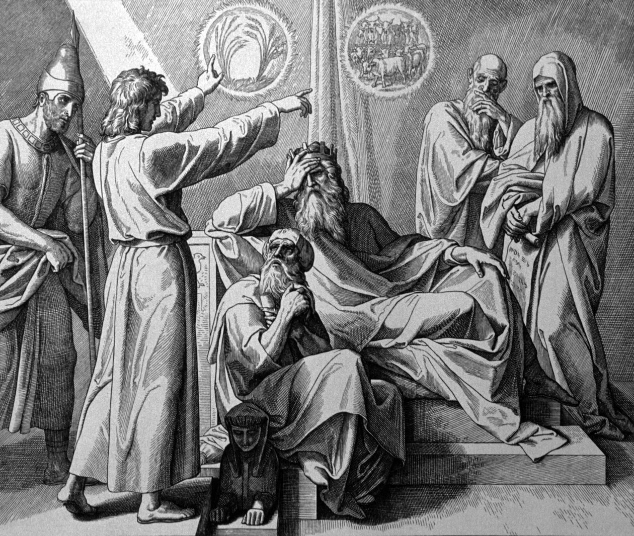 Josef og farao av Julius Schnorr von Carolsfeld