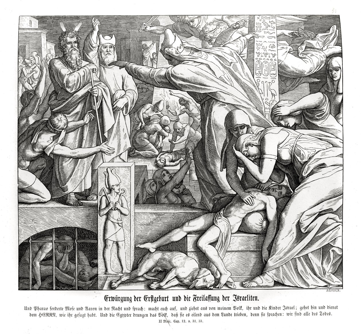Påske, Exodus av Julius Schnorr von Carolsfeld