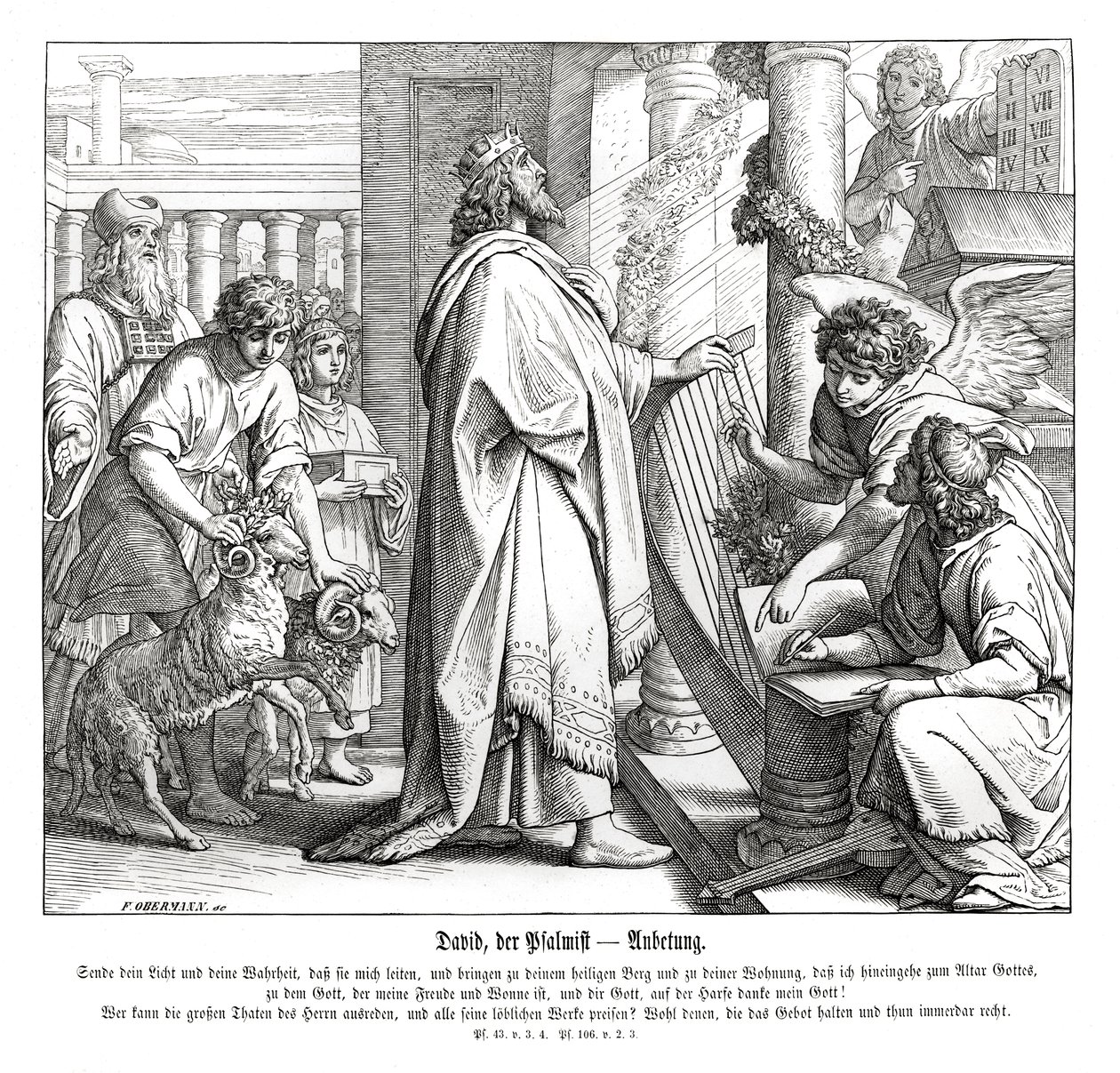 Salmer - tilbedelse av Julius Schnorr von Carolsfeld