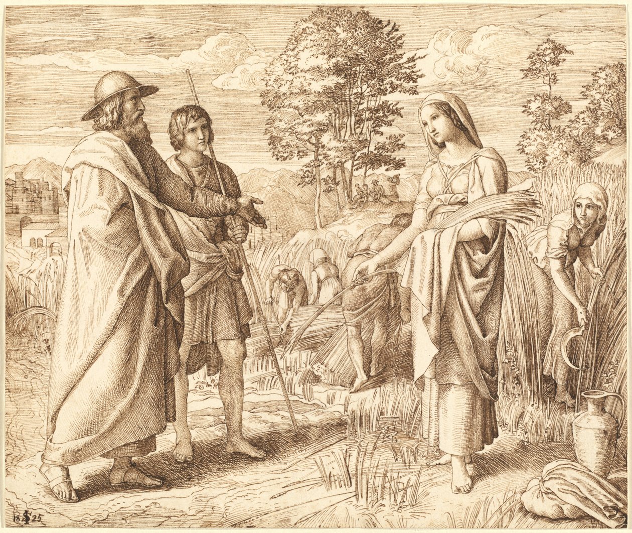 Ruth og Boas av Julius Schnorr von Carolsfeld