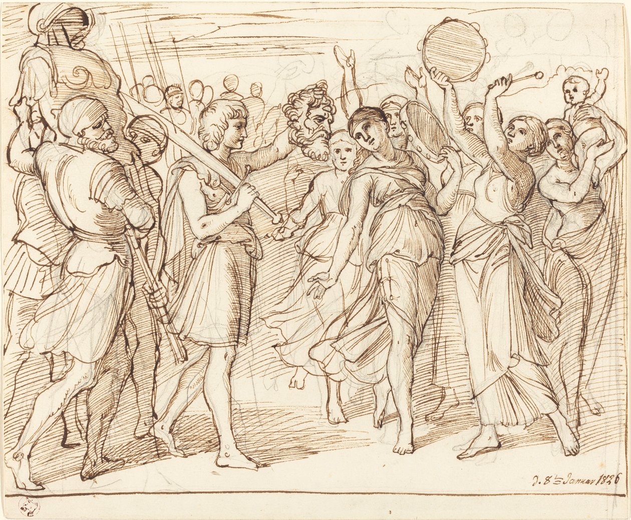Davids triumf av Julius Schnorr von Carolsfeld