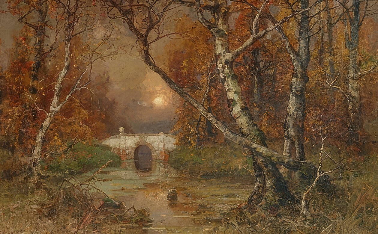 En park. 1883 av Julius Sergius von Klever