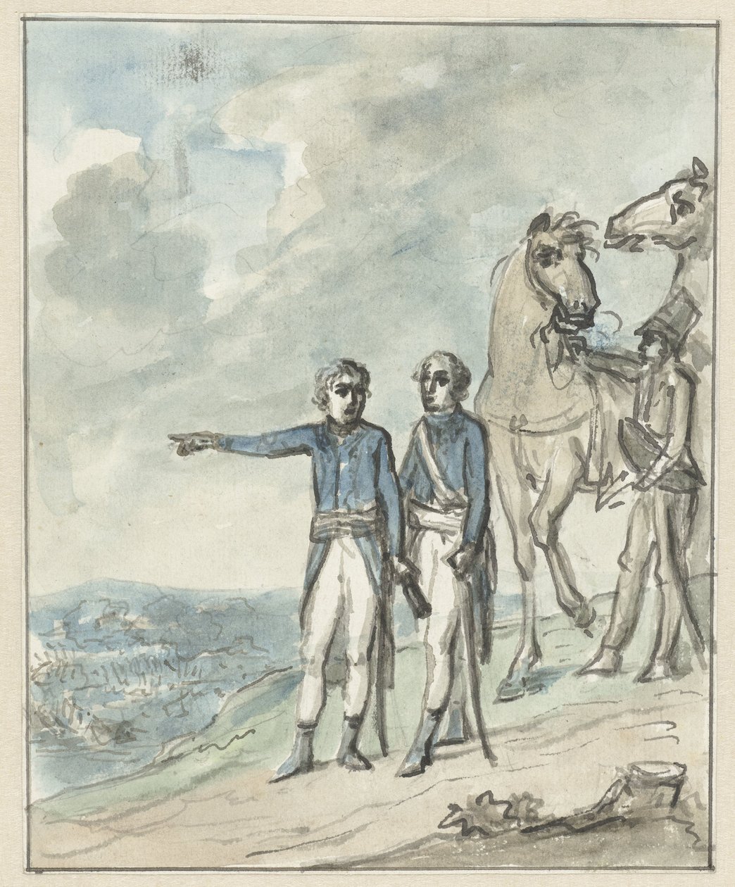 Generalene Napoleon og Berthier av Jurriaan Andriessen