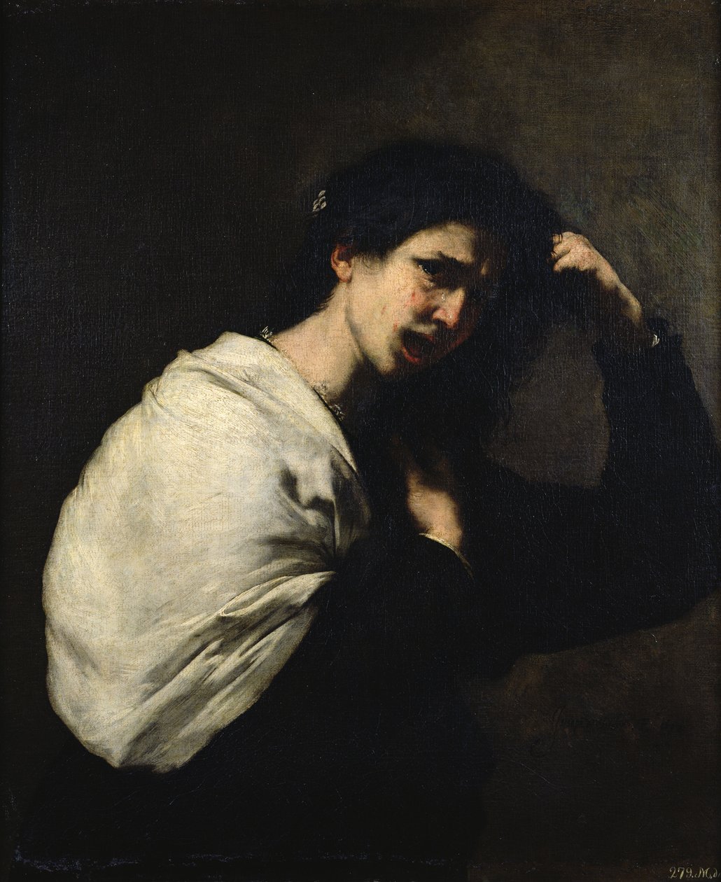 En desperat kvinne, 1638 av Jusepe de Ribera