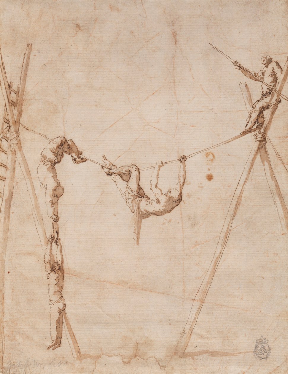 Akrobater på tauet. av Jusepe de Ribera