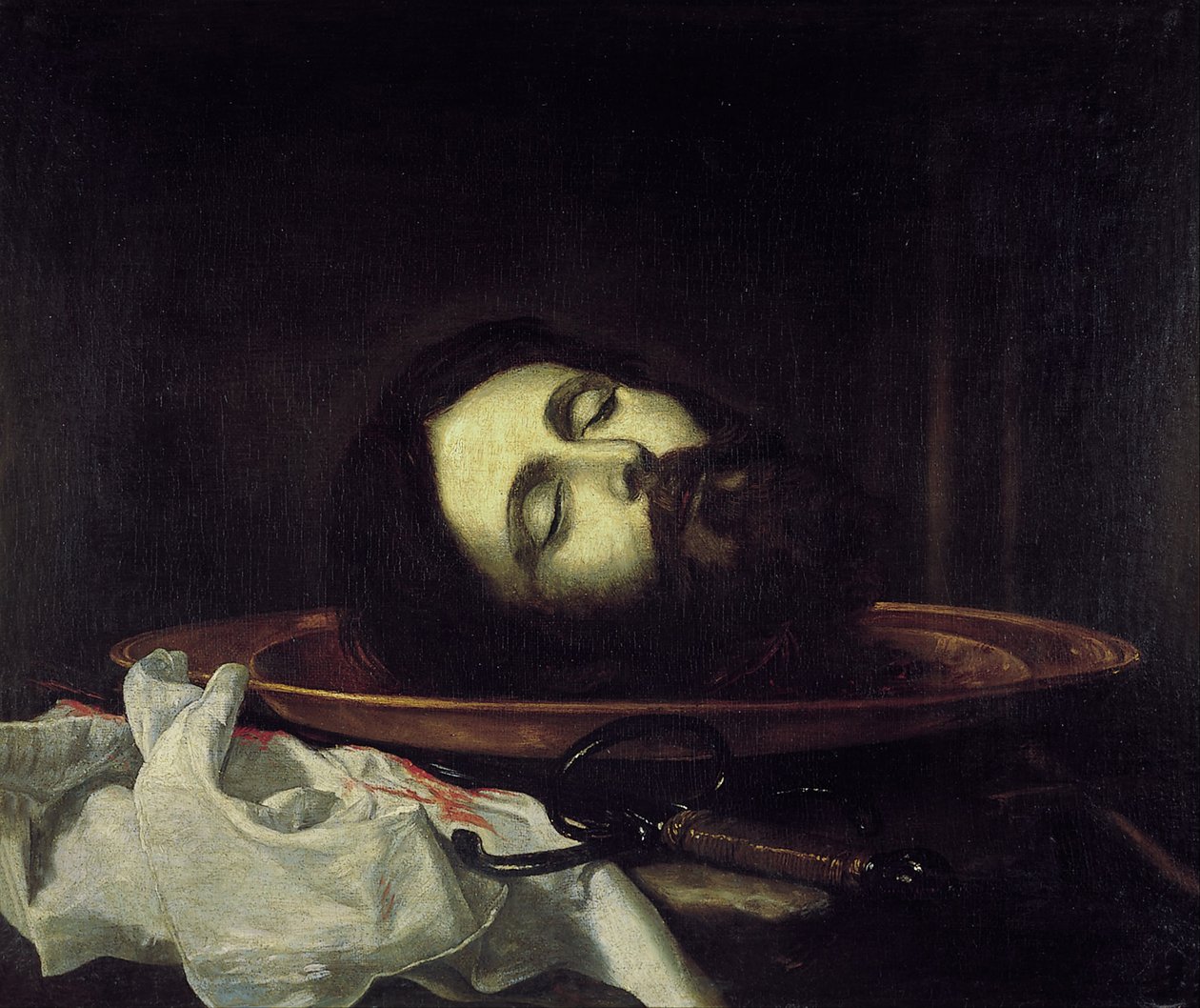 Hodet til døperen Johannes av Jusepe de Ribera