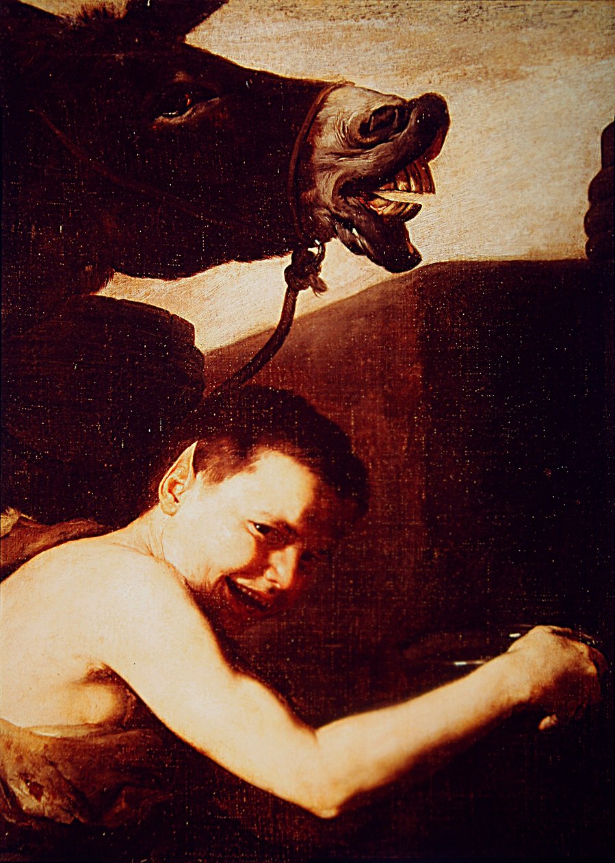 Detalj av Drunken Silenus, 1626 (detalj av 434192) av Jusepe de Ribera