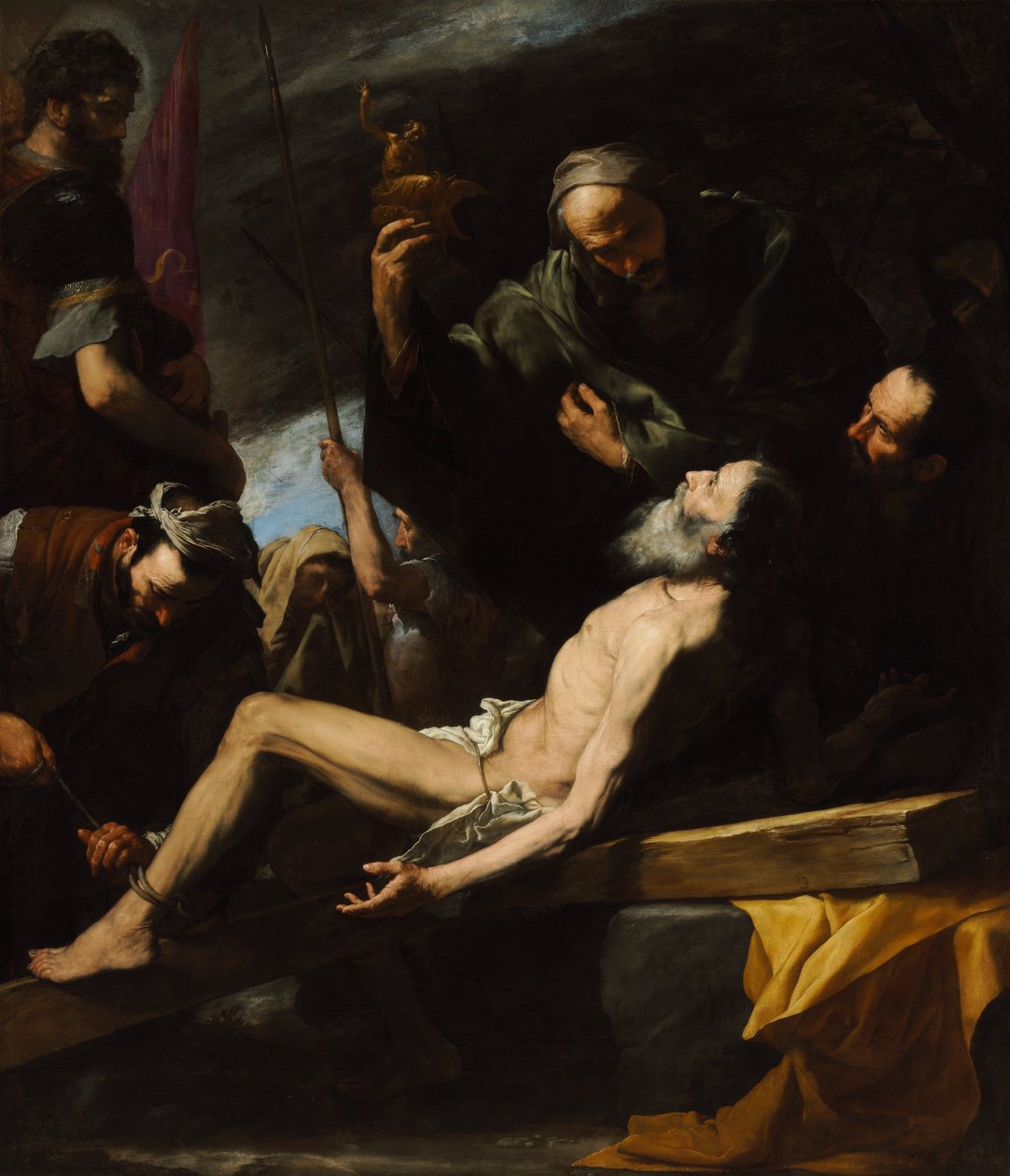 Martyrium av Saint Andrew (Budapest Museum of Fine Arts, 1628. Olje på lerret, 209 x 183 cm) .jpg av Jusepe de Ribera