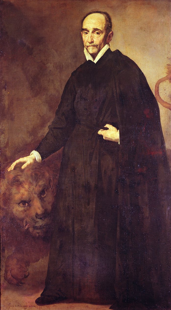 Portrett av en misjonær av Jusepe de Ribera