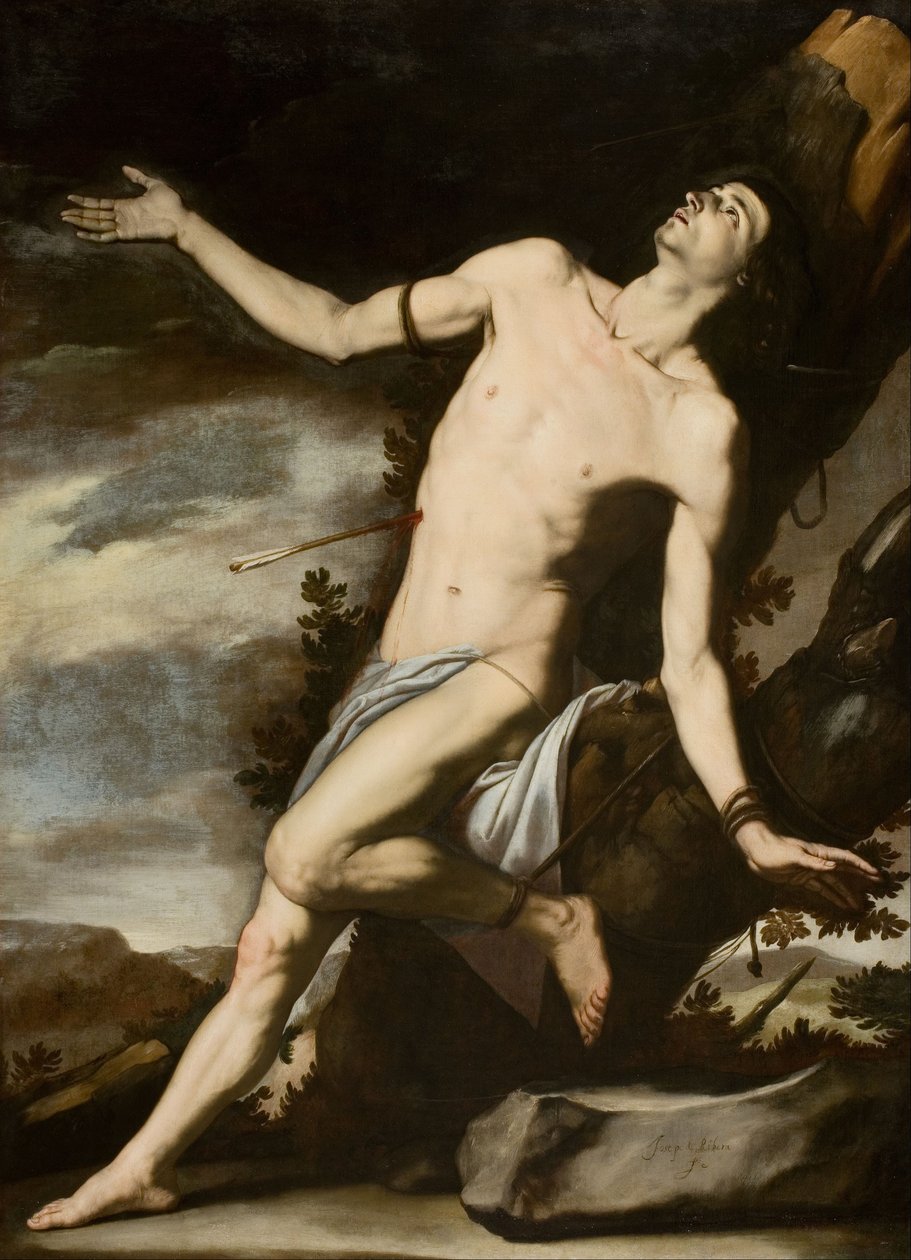 Den hellige Sebastian av Jusepe de Ribera