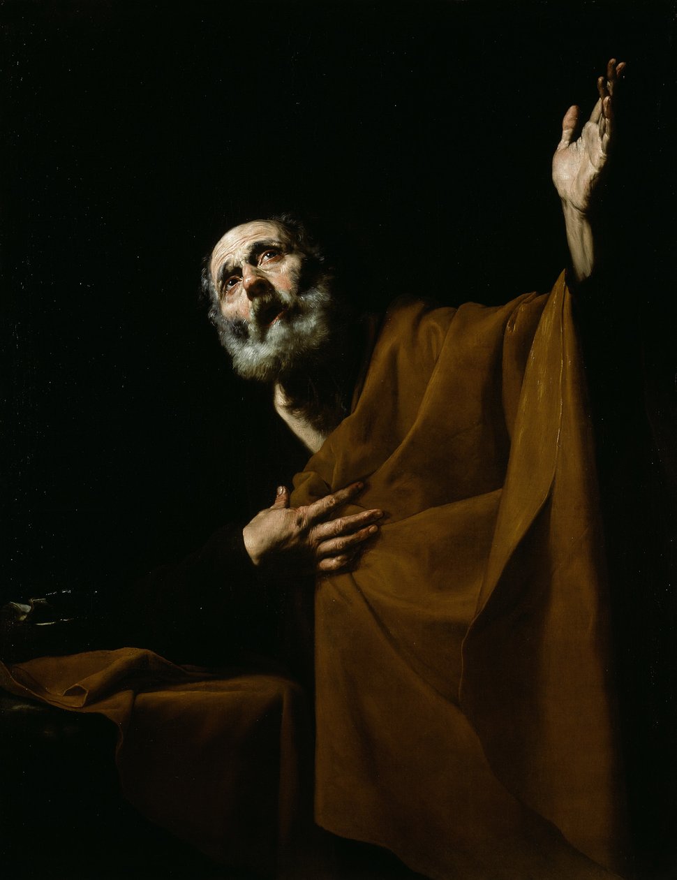 Anklagende Sankt Peter av Jusepe de (1591 1652) Ribera
