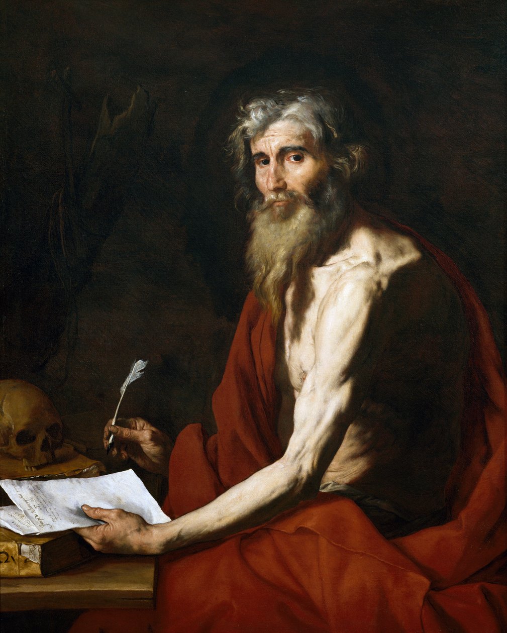 St. Jerome av Jusepe de Ribera