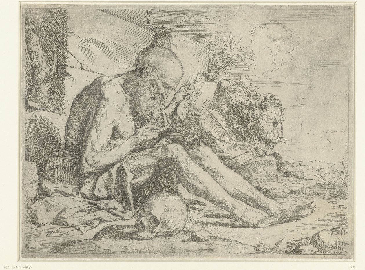 Saint Hieronymus leser av Jusepe de Ribera