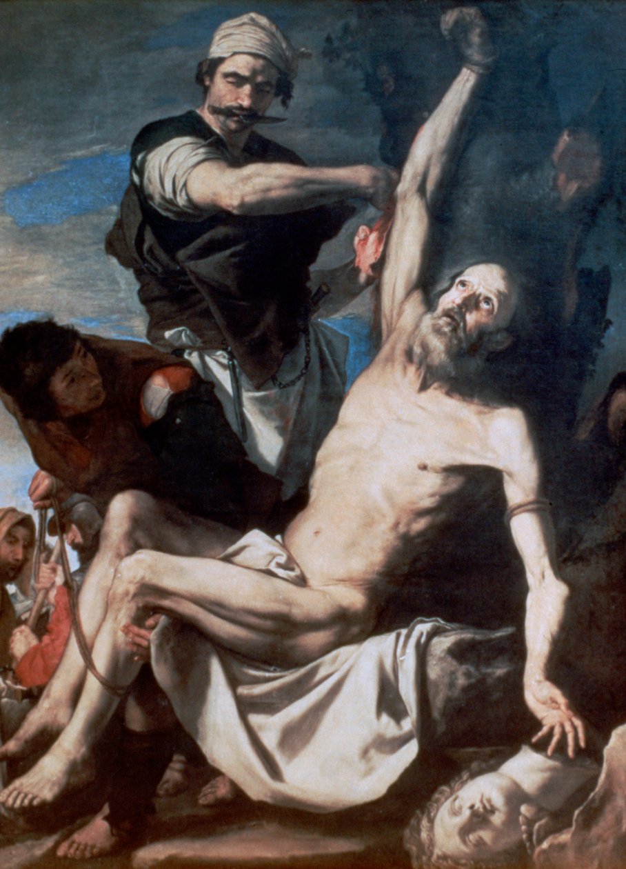 Martyrium av St Bartolomeus, 1644 av Jusepe de Ribera