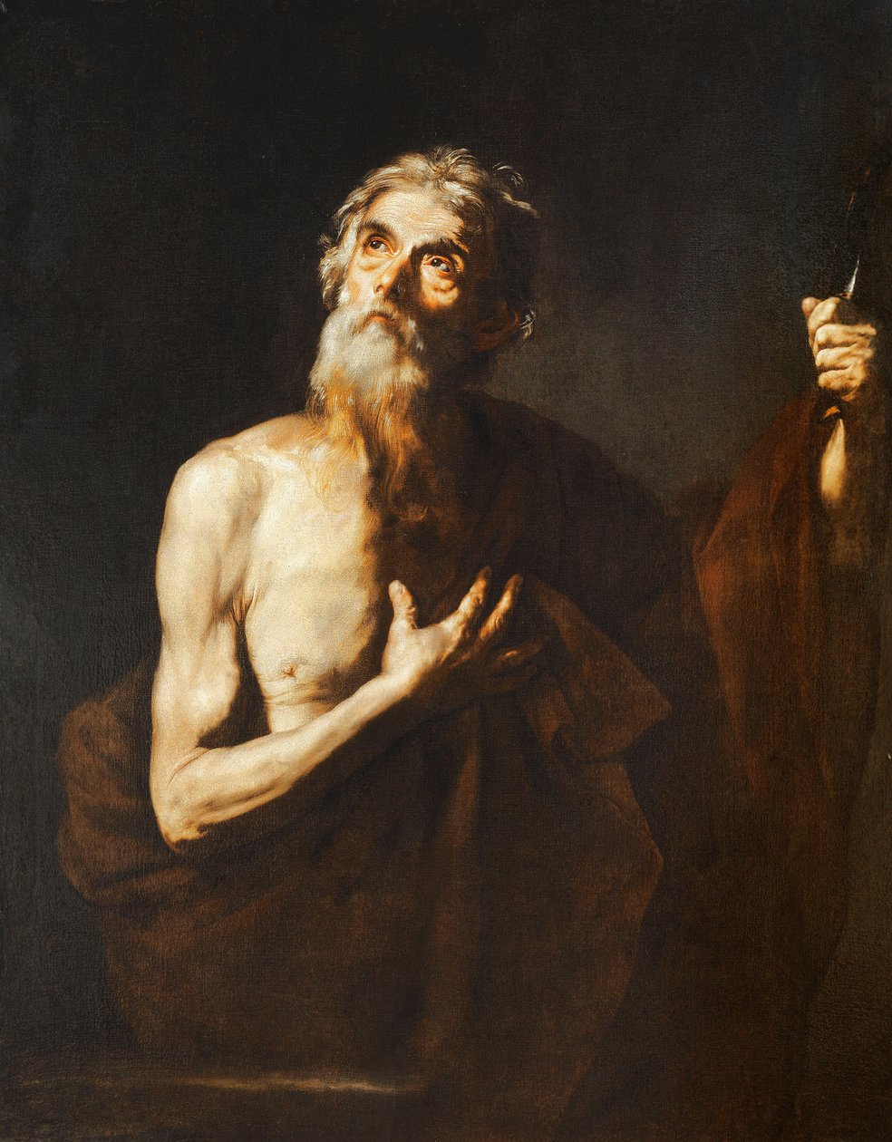 Saint Bartholomew, 1634 av Jusepe de Ribera