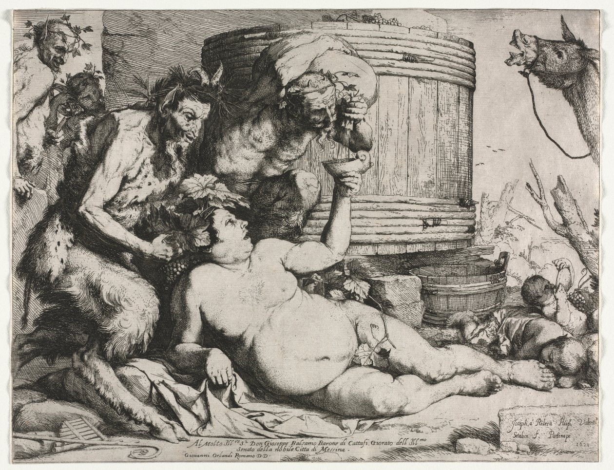 Silenus, 1628 av Jusepe de Ribera