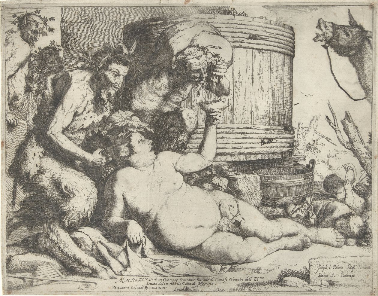 Silenus ved vintønnen av Jusepe de Ribera