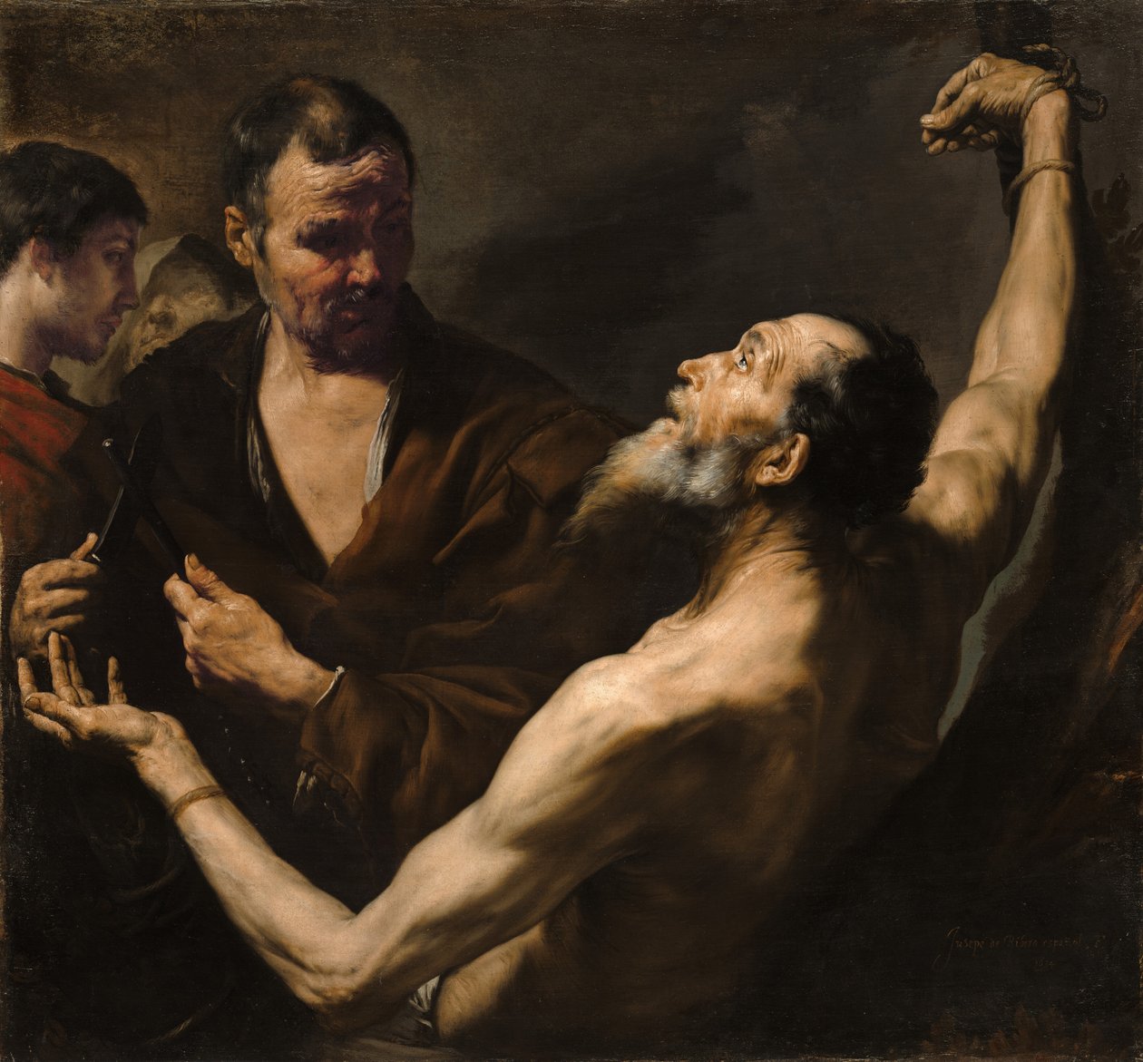 Martyrdommen til Saint Bartholomew av Jusepe de Ribera