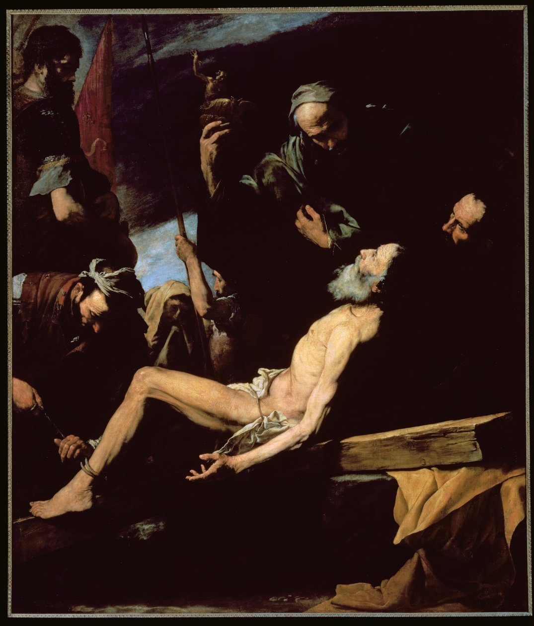 The Martyrdom of St. Andrew, 1628 av Jusepe de Ribera