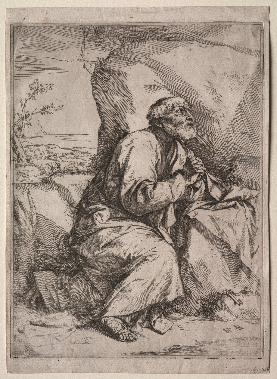 Den angrende St. Peter av Jusepe de Ribera