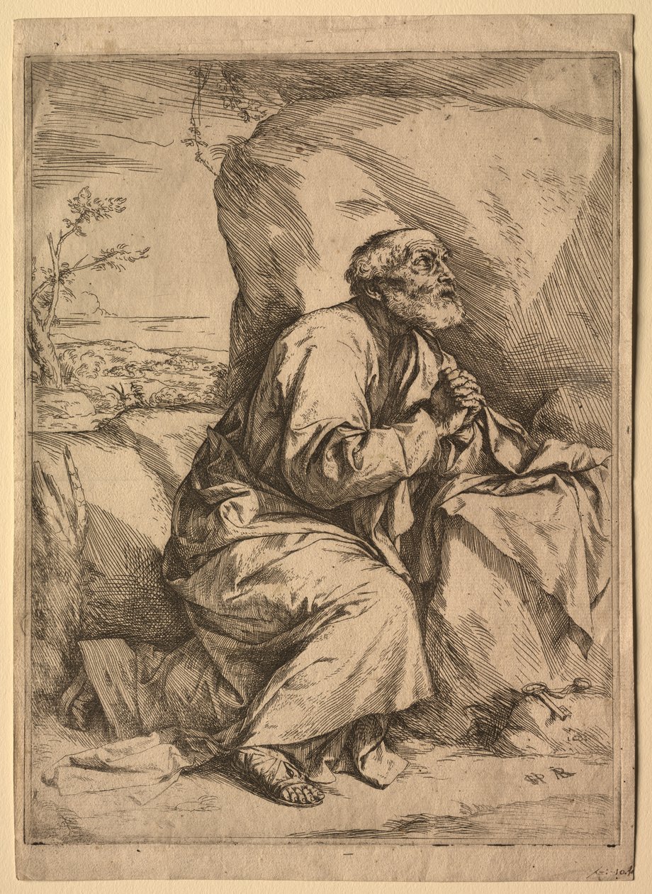Den angrende St. Peter. av Jusepe de Ribera