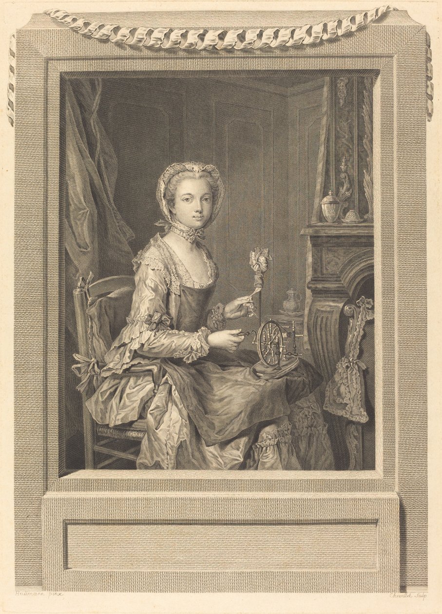 Savner hans søster av Juste Chevillet after Jean Gaspard Heilmann