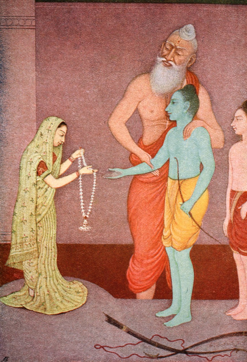 Ramas ekteskap, 1913. av K Venkatappa