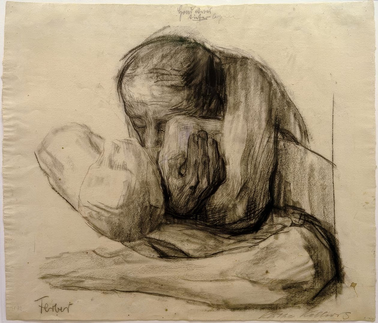 K. Kollwitz, kvinne med dødt barn av Käthe Kollwitz