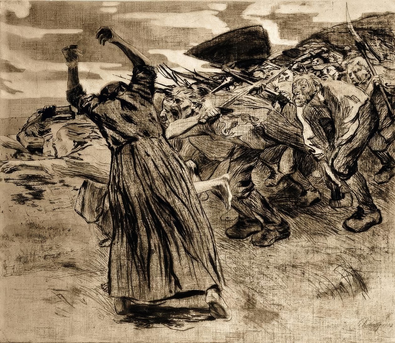 Losbruch av Käthe Kollwitz