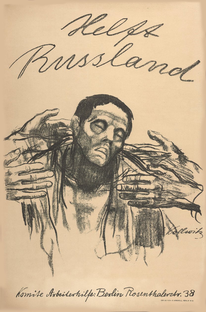 Hjelp Russland, 1921. av Käthe Kollwitz