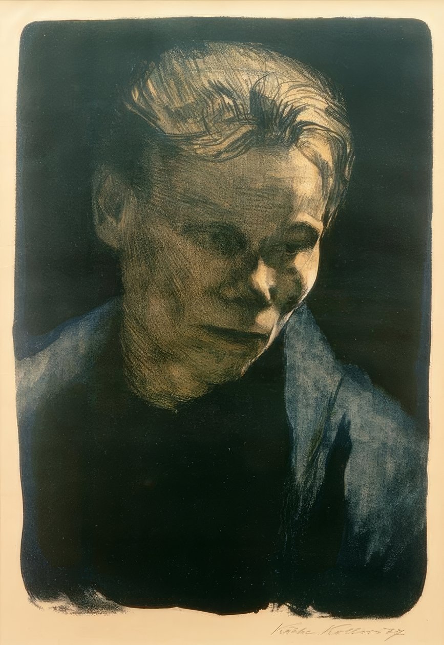 K. Kollwitz, halvlangt portrett av en arbeiderkvinne av Käthe Kollwitz