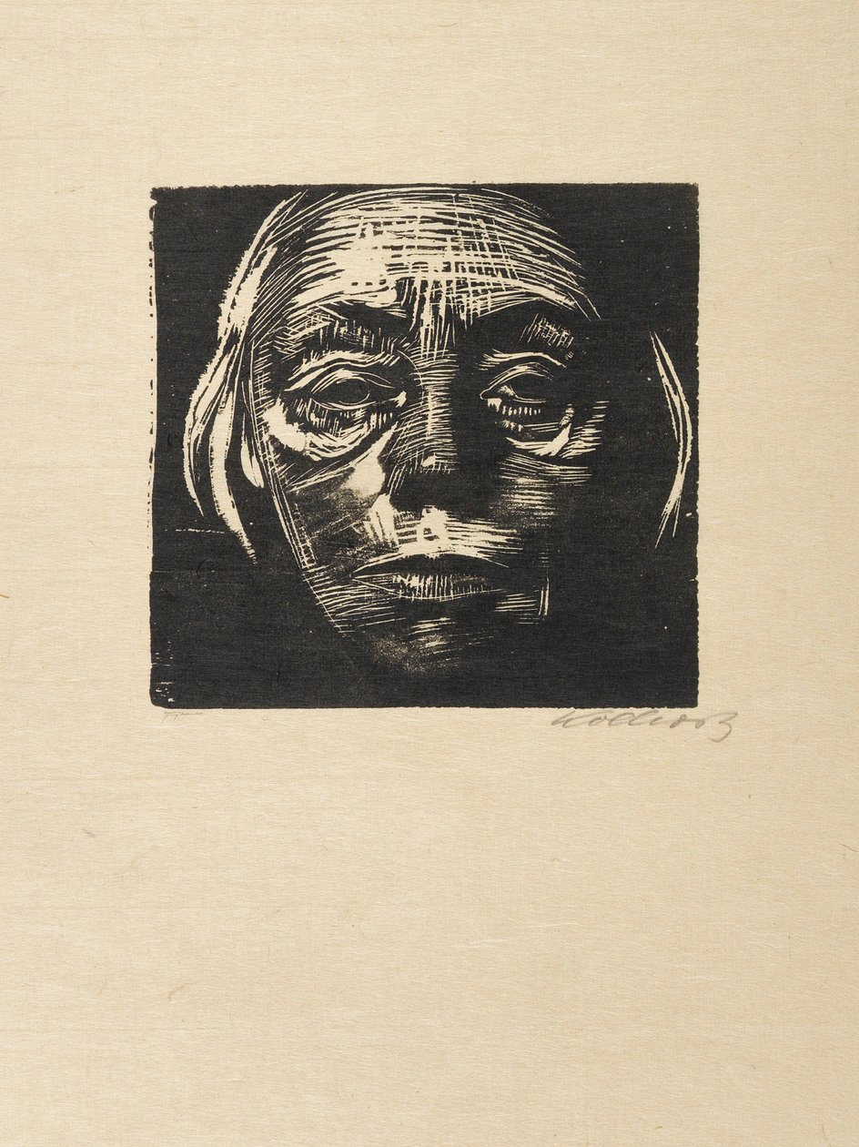 Selvportrett, 1923. av Käthe Kollwitz