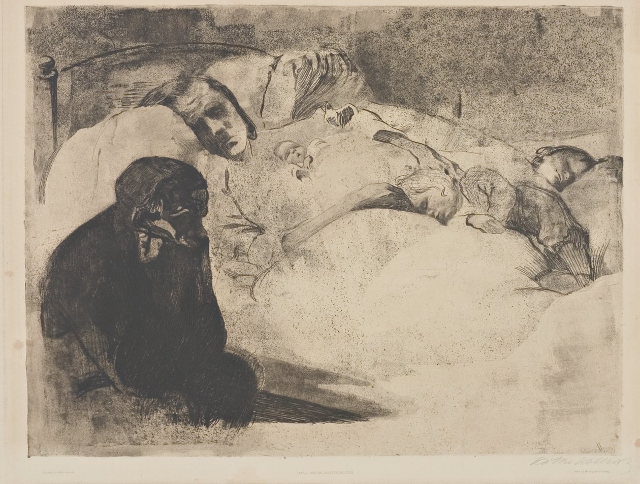 Arbeidsledighet av Käthe Kollwitz