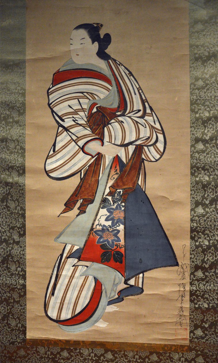 Courtesan-paradering. av Kaigetsudō Dohan