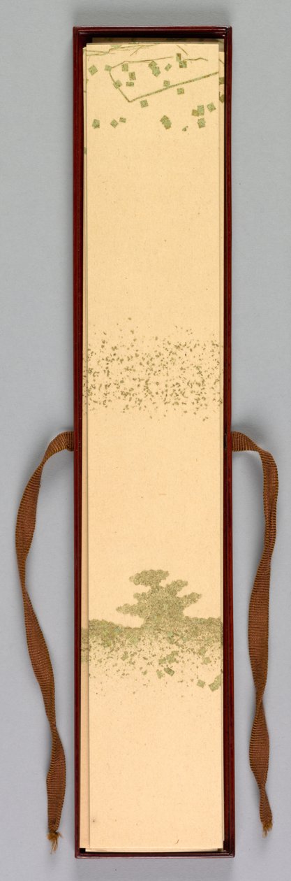 Diktkortboks, 1868-1912. av Kamisaka Sekka