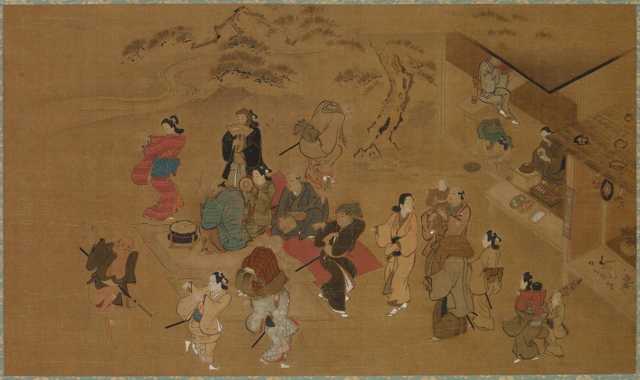 Vårdansscene av Kanō Tan’yū
