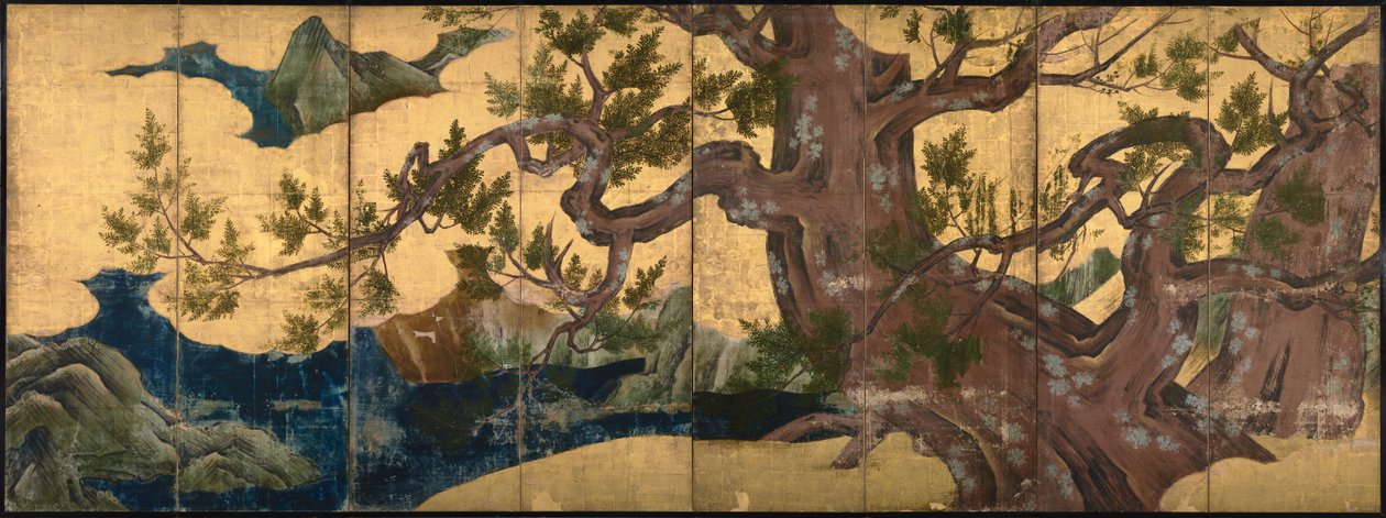 Cypress Tree av Kano Eitoku