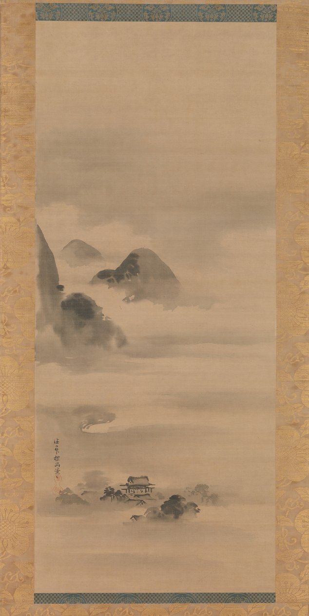 Landskap i måneskinn, etter 1662. av Kanō Tan’yū