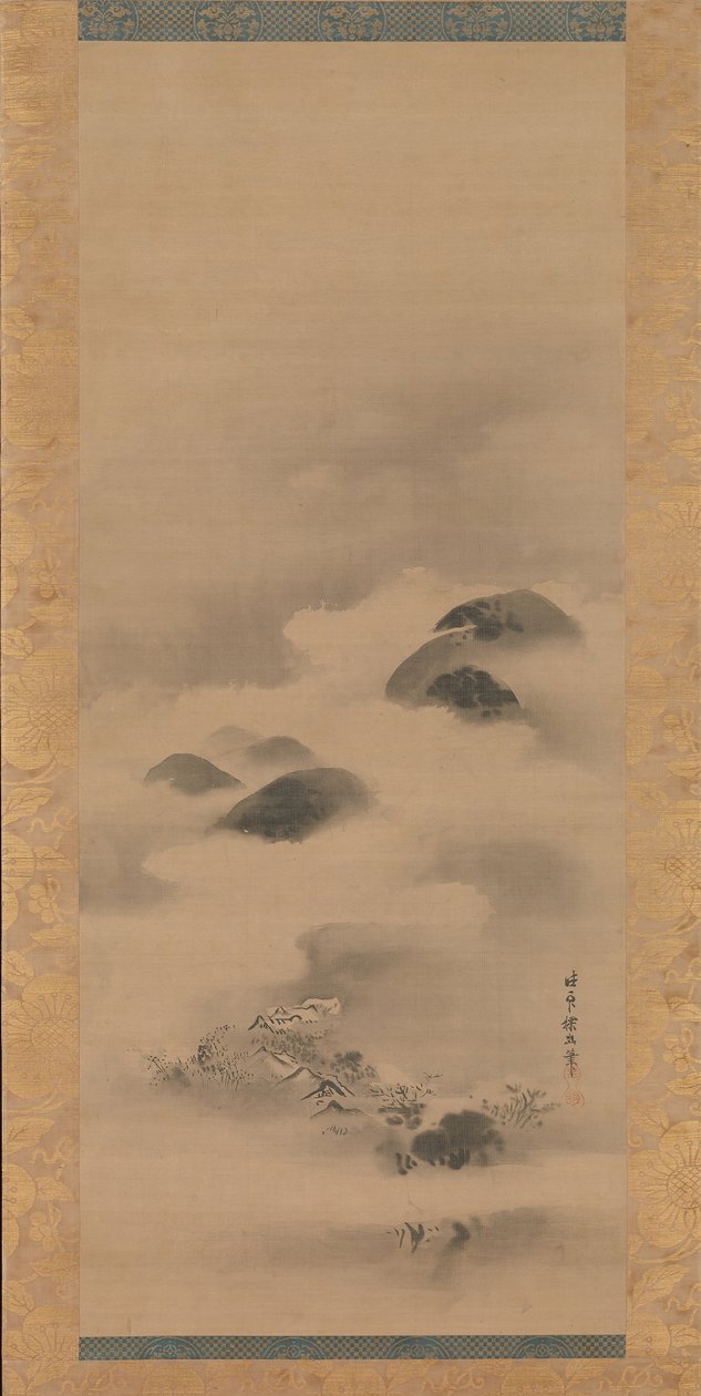 Landskap i måneskinn, etter 1662. av Kanō Tan’yū