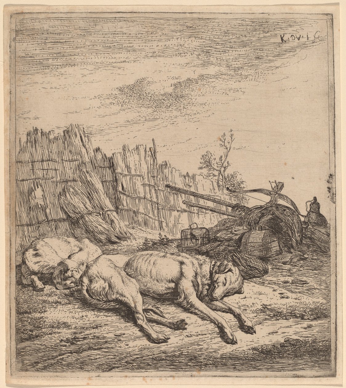 Jakthunder av Karel Dujardin