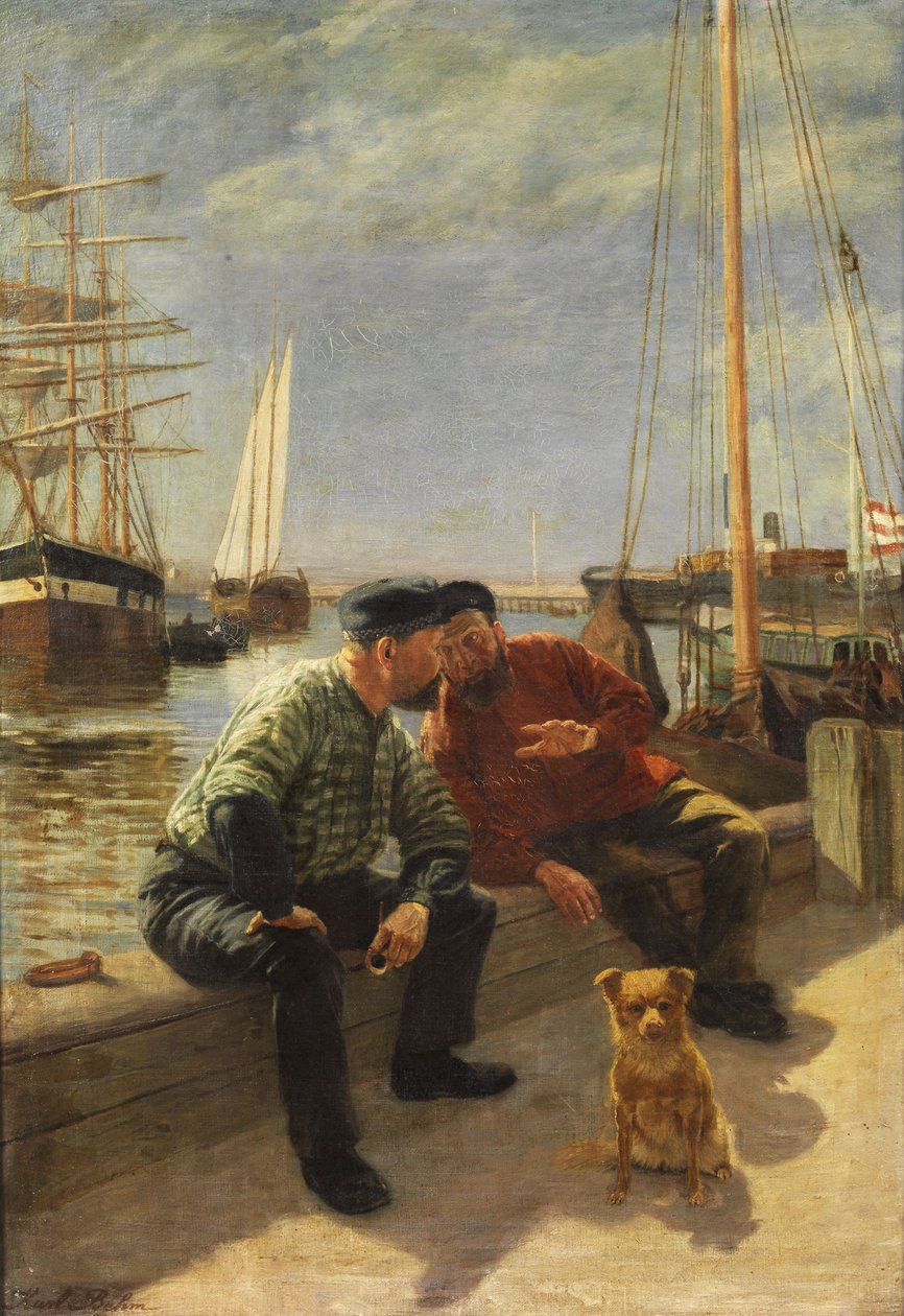 To fiskere på kaia av Karl Behm