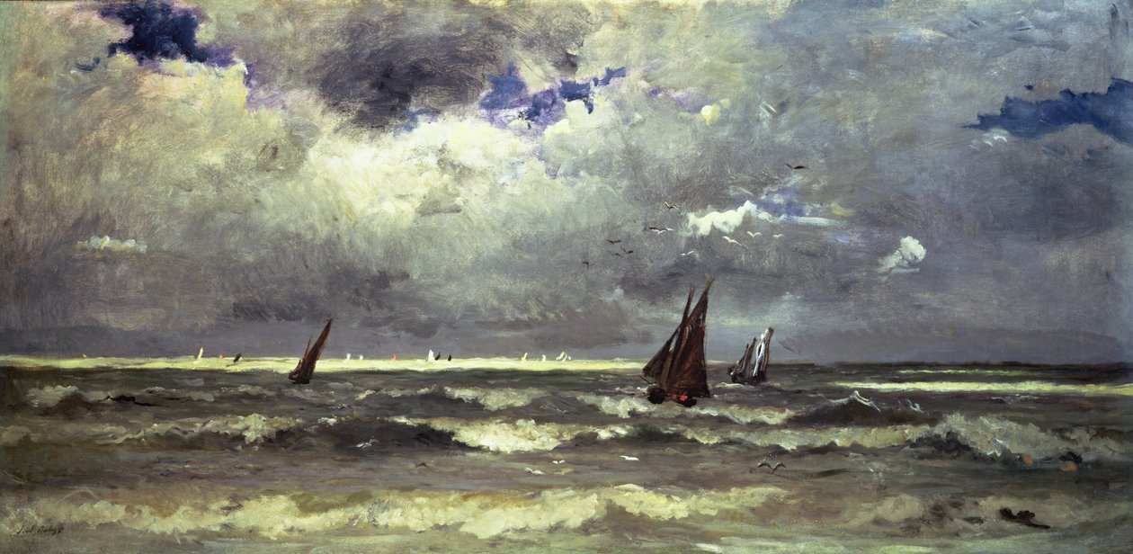 Sjølandskap av Karl Pierre Daubigny