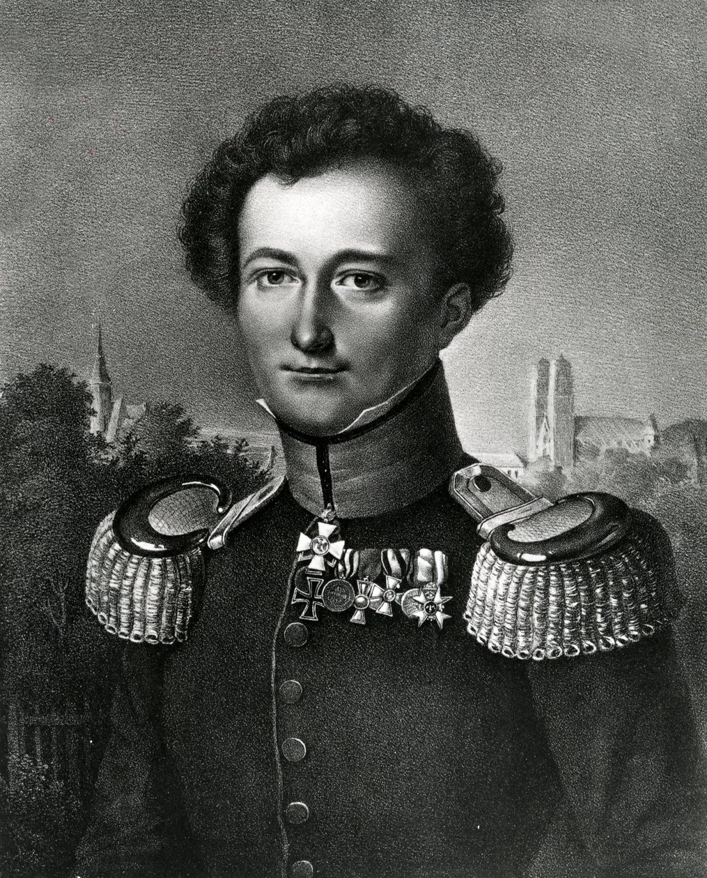 Carl von Clausewitz, trykk laget av F. Michelis, 1830 av Karl Wilhelm Wach