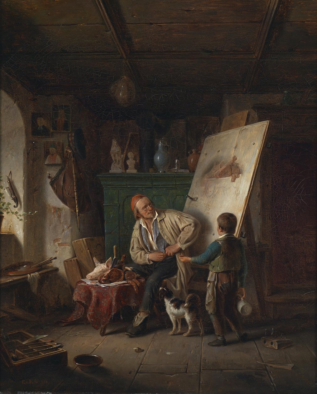I studio av Karl Von Enhuber
